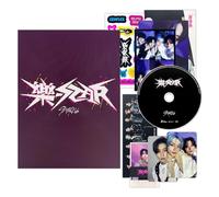 STRAY KIDS - Stray Kids - -Rock-STAR (LIMITED STAR Ver.) Photobook + CD-R + Photocard + Panorama Mini Poster + Unit Photocard + Sticker + Mini Poster + 4-Cut Photo Film + Folded Poster + Film Photocards + PVC Card