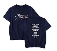 Stray Kids T-Shirt StrayKids Bang Chan Chanbin Hyunjin Han Felix Seungmin Unisexe T-Shirts Unisexe Looser Shirts D'été en Coton à Manches Courtes Chemiser