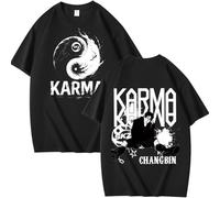 Stray Kids T-Shirt StrayKids Coton Chemisier Unisexe Skzoo SKZ Karma Tshirt Bang Chan Chanbin Lee Know Hyunjin Han Felix Seungmin I.N Fans Top à Manches Courtes Looser à col Rond