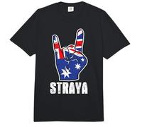 Straya Panneau de Drapeau Australien Australien Comfort Colors Adult Heavyweight T-Shirt