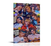 StrayKids Idol All Team Poster décoratif sur toile pour chambre à coucher 40 x 60 cm