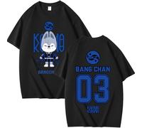 StrayKids T-Shirt StrayKidz Coton Chemisier Unisexe Skzoo SKZ Karma Tshirt Bang Chan Chanbin Lee Know Hyunjin Han Felix Seungmin I.N Fans Top à Manches Courtes Looser à col Rond