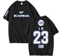 StrayKids T-Shirt StrayKidz Coton Chemisier Unisexe Skzoo SKZ Karma Tshirt Bang Chan Chanbin Lee Know Hyunjin Han Felix Seungmin I.N Fans Top à Manches Courtes Looser à col Rond