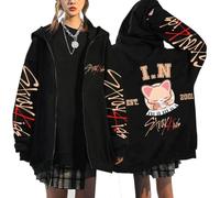 StrayKidz SKZOO Unisex Zip Hoodie Y2K Sport BangChan Lee Know Changbin Hyunjin Han Felix Seungmin I.N Fashion Jacket Loose Streetwear Harajuku Sweatshirt Fans Top