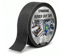 STRBOXONG Adhésif Antidérapant en Caoutchouc 25 mm x 3m, Grip Tape Flexible pour Petites Poignées Rondes, Raquette, Vélo, Marteau, Tournevis et Aide à la Marche