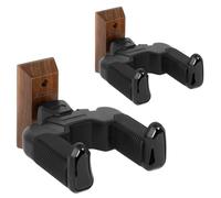 STRCIH Support mural pour guitare Gravity Wall, support en U en noyer, à verrouillage automatique, adapté aux guitares acoustiques et électriques, aux banjos et aux basses (lot de 2)