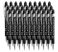 STREADVE Stylo Personnalisé avec Prenom 30 Stylo Personnalisable Nom Cadeau Stylo Personnalisés pour Mariage Anniversaire Collegue Entreprise Gravure Personnalisée, Noir