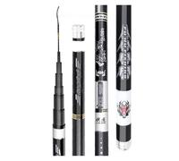 Stream Carpe d'eau Douce Canne Peche Main, Fishing Rod19 Tune Stream Rod Crucian Carp Main Canne 2.7m 3.6m 4.5m 5.4m630cm À Pêche Télescopique(5.4 m)