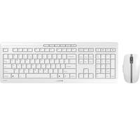Stream Desktop Recharge, Ensemble Clavier Et Souris Sans Fil, Disposition Eu (Qwerty), Connexion Radio 2,4 Ghz, Frappe Silencieuse, Rechargeable, Blanc Grisé
