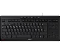 STREAM KEYBOARD WIRELESS, clavier sans fil, disposition suisse (QWERTZ), 2,4 GHz, touches silencieuses, design plat, fonctionne sur piles, noir