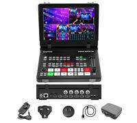 Stream Master SDI Switch Vidéo, 4 Entrées SDI/HDMI, écran 10'', Contrôle IP sans Fil, Mixeur Vidéo avec Diffusion en Direct RTMP Double (Mise à Jour NDI)