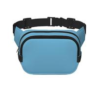 Stream Stone Sac banane carré double couche avec impression intégrale, tissu sergé durable, sac banane multi-poches pour sports de plein air, voyage
