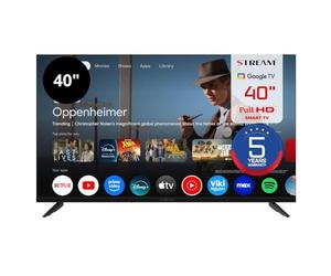 Stream System Google TV Smart 40", FullHD, HDR10, sans cadre, assistant Google, Chromecast intégré, modèle S40EX1GH (2026)