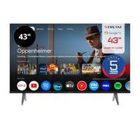 Stream System - Google TV Smart 43", 5 Ans de Garantie, Full HD, HDR10, sans Cadre (Frameless), Assistant Google et Chromecast intégrés - Modèle S43EX1GF (2026)