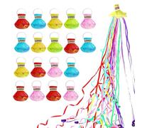 Streamer - 20 Pièces Mélange de Couleurs Facile à Nettoyer Streamers | Confettis Pochoirs À Main | Pour Intérieur Et Extérieur, Anniversaires, Graduations, Anniversaires, Cérémonies D'ouverture