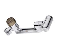 Streamer d'eau flexible, inverseur à bras robotique, 3,2 pouces avec double mode, pulvérisateur chromé, robinet réglable avec style moderne, dispositif d'aération pour restaurant et dortoir
