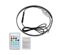 Streamer Lumières d'ambiance de voiture RVB APP 64 couleurs universelle bande acrylique atmosphère symphonie LED lampes intérieur O2U7 caché