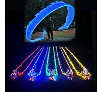 Streamer Poi à LED Dragon pour spectacles nocturnes, ruban lumineux fluide avec tête réaliste 3D pour danse dynamique du dragon