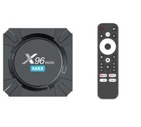 Streaming Boitier IPTV Android TV : Boitier TV Smarters - Lecteur Multimedia Smart Code Quad Core Chip 4k Box Android X96 Mini Max