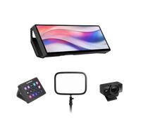 Streaming Control Pack: Corsair Xeneon Edge, Elgato Stream Deck MK.2, Key Light & Facecam 4K for full studio control New