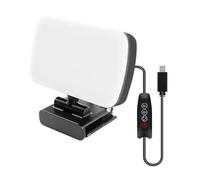 Streaming Lights, 360° Rotatable Computer Light for Video Conferencing, Adjustable Lighting Modes, 6500K Dimmable Webcam Lights for Remote Work, Zoom Calls, Live, 3.94 inches