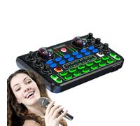 Streaming Sound Carte - Podcast Mixer Board, Audio Recording Mixer | Mixer Sonore Professionnel, Interface Audio Compacte, Carte Son Pour Le Jeu Et, Idéal Pour Chanter, Instruments Livestreams