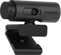 Streamplify CAM Webcam Full HD 1080p 60 FPS avec autofocus, Angle de Vue de 90 degrés, Idéale pour Le Streaming et Les vidéoconférences, trépied Inclus, Compatible avec Windows/Mac/Chrome OS