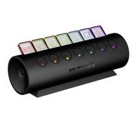 Streamplify SPUH-HC71217.11 Hub USB 7 ports USB-A USB 3.0 5 GBit/s noir Streamplify HUB CTRL 7, 7x USB 3.0 Typ A, RGB, 12V