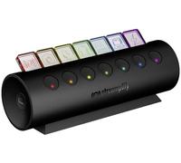 Streamplify SPUH-HC71217.11 Hub USB 7 ports USB-A USB 3.0 5 GBit/s noir Streamplify HUB CTRL 7, 7x USB 3.0 Typ A, RGB, 12V, EU-Netzkabel - schwarz