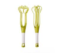 STREAMVOY Batteur à main rotatif - Fouet à œufs en plastique durable pour la pâtisserie, mélangeur de crème, outil de cuisine avec plusieurs couleurs (gris/vert/rose/blanc) (batteur à œufs papillon