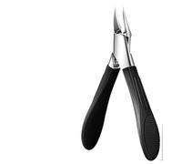 STREAMVOY Ensemble de coupe-ongles en acier inoxydable, pince à ongles portable avec pince à cuticules, kit universel de soins des ongles pour homme et femme (noir)