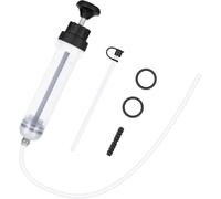 STREAMVOY Kit de seringue d'extraction d'huile manuelle - avec tube d'extension et flacon transparent gradué pour huile moteur, liquide de frein, liquide de transmission, etc., pompe double action