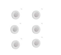 STREAMVOY Lot de 6 supports magnétiques pour télécommandes - Support adhésif sans perçage pour télécommandes d'appareils électroménagers, aimant puissant en néodyme, organisateur peu encombrant