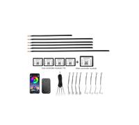 STREAMVOY Luci Ambientali Auto LED 18 en 1 - Striscia Luce RGB 256 Colori, application Controllo, synchronisation de musique, installation facile (1 lot de 18)
