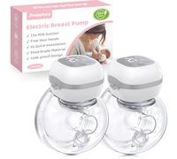 STREAMVOY Tire-lait électrique - Expression du lait 1,5 fois plus rapide, mains libres et anti-fuite, ultra silencieux 40 dB, confort semblable au spa pour les mamans qui allaitent (lot de 2)