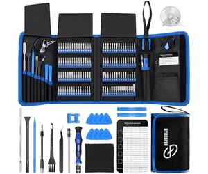 STREBITO Sets de tournevis de précision électroniques 142 pièces avec 120 embouts, kit d'outils de réparation magnétique pour iPhone, MacBook, ordinateur, portable, PC, tablette, PS4, console de jeux