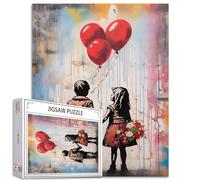 Street Art Banksy - Puzzle de 1 000 pièces pour adultes - Ballons colorés pour petite fille et garçon - Puzzles artisanaux pour décoration de la maison - Puzzle familial parfait pour les soirées de