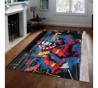 Street Art Jazz Monkey Trumpeter Grands pour Le Salon Tapis Design Graffiti Urbain Moderne de Chambre à Coucher Lavable antidérapant Sol Bleu Poils Courts Doux Salle Manger Animaux acceptés 90x150cm