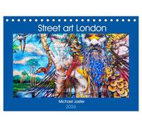 Street art London Michael Jaster (Tischkalender 2026 DIN A5 quer), CALVENDO Monatskalender: Street Art aus dem Leake Street Tunnel und der Innenstadt ... der Urban Street - Art Bewegung in Farbe.
