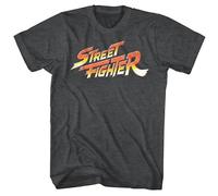 Street Fighter Logo Men's T-Shirt Combat Gamer Capcom Merch BlackLarge