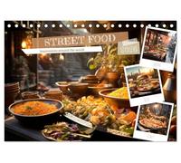 STREET FOOD Impressions around the world (Desk Calendar 2026 DIN A5 landscape), CALVENDO 12 Month DeskCalendar: Enjoy international charm and delights