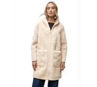 Street One 1005392 Manteau en Fausse Fourrure avec Capuche, Sable Pastel, 40 Femmes