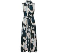 Street One 1408784 Robe Chemisier sans Manches, Bleu Marine, 40 Femmes