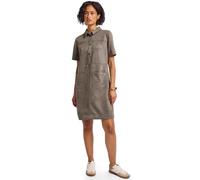 Street One 1408846 Robe Chemisier en Velours, Marron, 42 Femmes