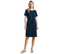 Street One 1408928 Robe en Jersey avec Cordon de Serrage, Bleu Marine, 44 Femmes