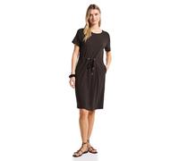 Street One 1408928 Robe en Jersey avec Cordon de Serrage, Marron foncé, 46 Femmes