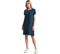 Street One 1408929 Robe t-Shirt de Couleur Unie, Bleu (Tide Blue), 36 Femme