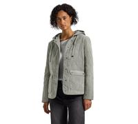 Street One 2115353 Veste matelassée en Velours côtelé avec Capuche, Fresh Sage, 40 Femmes
