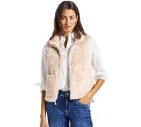 Street One 2200552 Gilet Doux Aspect Fourrure, Sable Pastel, 42 Femmes