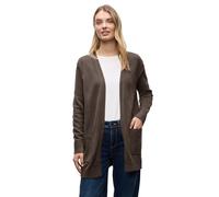 Street One 2515344 Cardigan Ouvert Cosy, Dark Nomad Brown Mel, 38 Femme